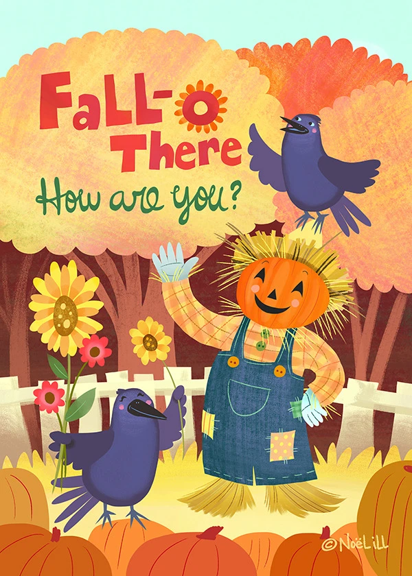 Hello Fall!
check out the Free Gift section on noelillart.com for this image available as an iPhone wallpaper set!