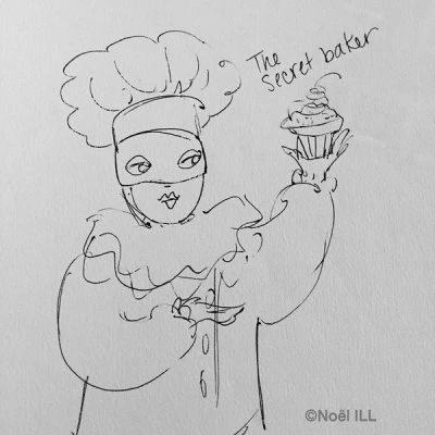 Character design sketch for The Secret Baker.