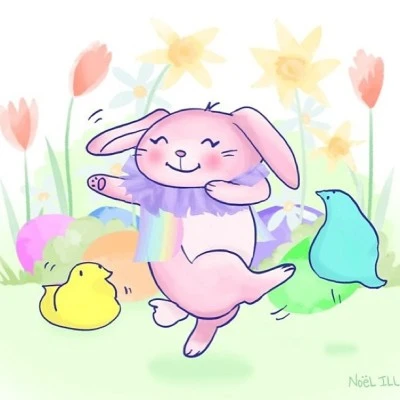 Happy #Easter ! Do the Easter #dance ! #easterbunny #peeps #pastelcolors #bunny #tulips #spring #eastereggs #easteregghunt