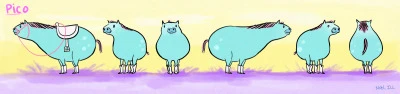 This is Pico the horse. He has a Swedish accent.