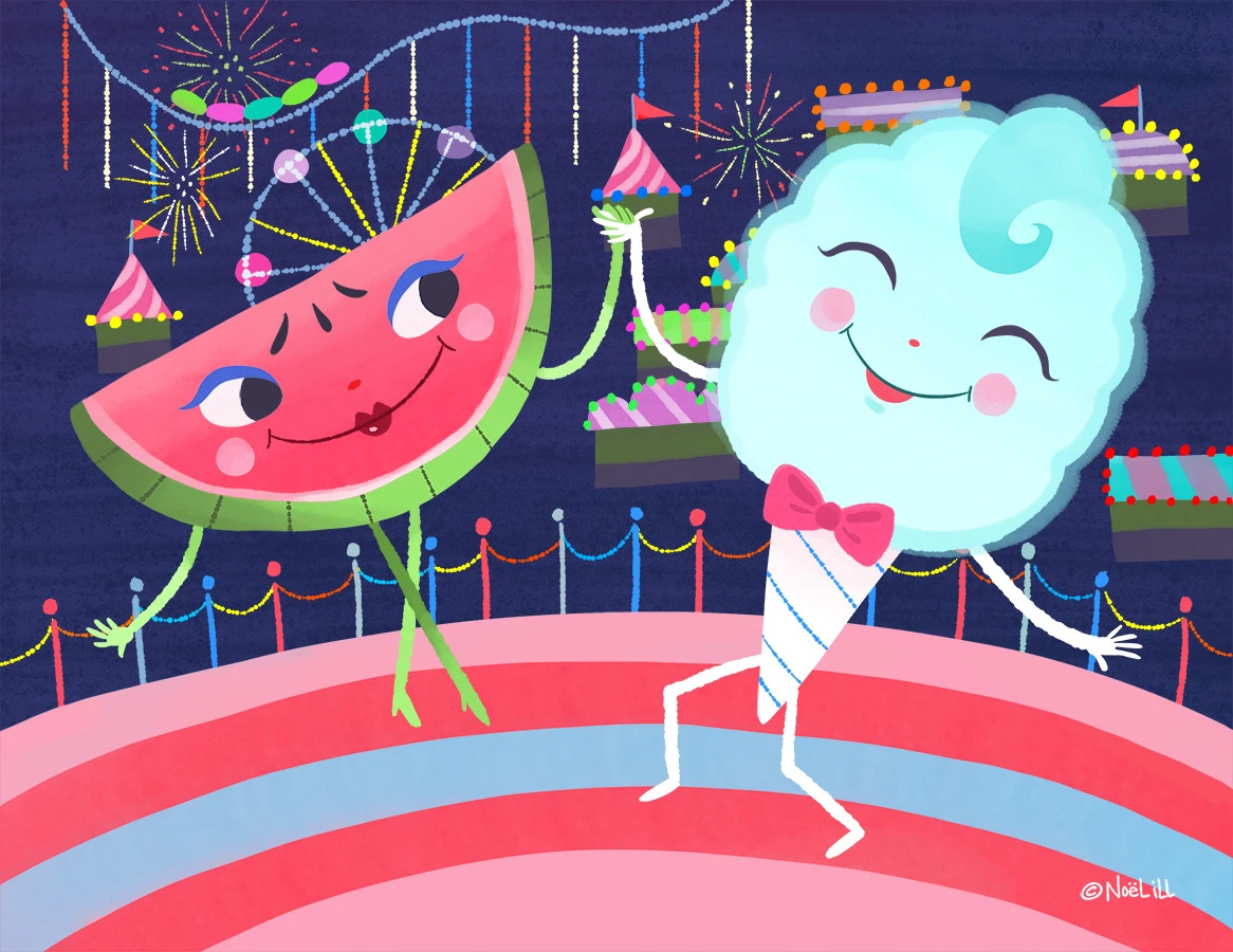 Dancing the night away at the Fair.