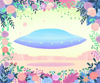 Floral UFO 1 by Noël ILL
This image on prints and products available in my Society6 store. Follow the link -> https://society6.com/product/floral-ufo-192370_print#s6-6186355p4a1v46