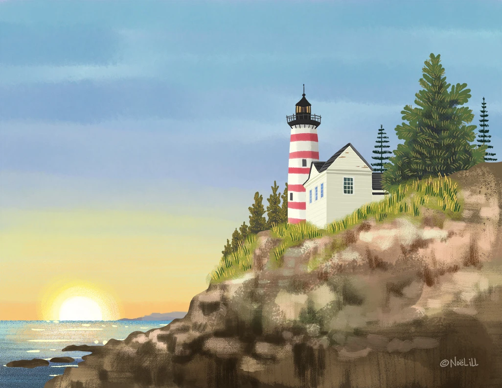 Lighthouse from the Happy Sweet Home series by Noël ILL