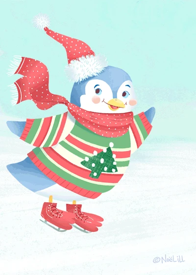 Slippy ice skating