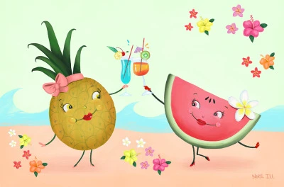 New Illustration! Available on prints, tote bags, pillows and beach towels! I already ordered my beach towel :-D
Link to shop -> https://society6.com/noelillart
