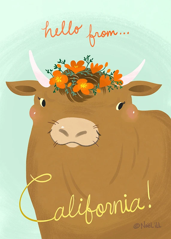 Hello From California greeting card from Little Paper Farm
https://www.zazzle.com/hello_from_california_card-137754684049285453
@noelill
