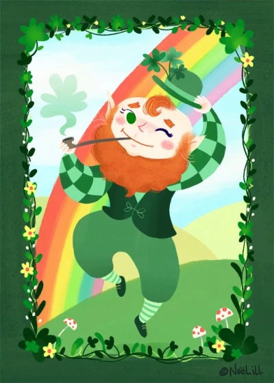 Lucky Leprechaun - Greeting Card