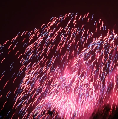 Took some pictures of the fireworks at the Rose Bowl in Pasadena.